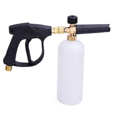 Pistolet Nettoyeur Haute Pression avec 1L Canon a Mousse Bouteill M22 Mâle Pi...