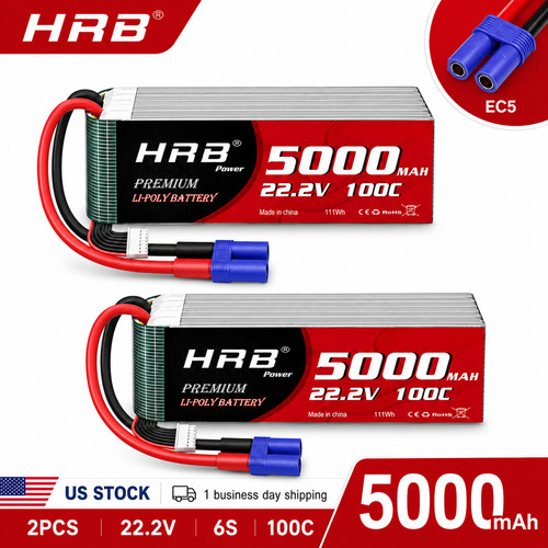 2pcs hrb 5000mah 2v - hrb, 6s