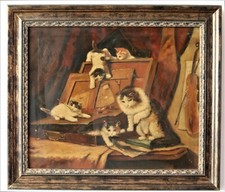 PEINTURE SUR TOILE « CHATONS