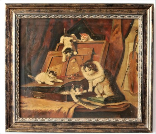 Peinture sur toile chatons - sur, «