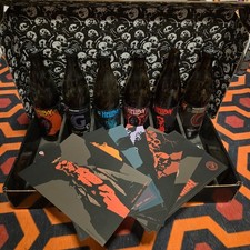 Mike Mignola Gigantic Brewing Hellboy Beer Complete Set Abe Liz Lithograph Comic