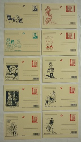 Cartes postales prépayées - 10,