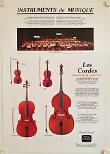 LES STRINGS Bow Poster - Violin - Alto - Cello - Double Bass