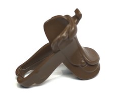 Playmobil Western - Dark Brown Horse Cowboy Saddle After 2011