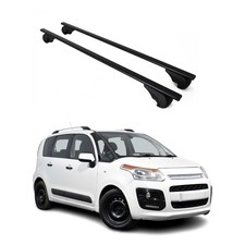 Barres de toit Transversales pour Citroen C3 Picasso 2009-2017 Fer Noir