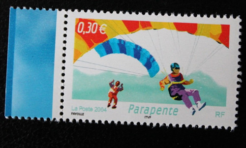 Timbre france parapente - timbre,