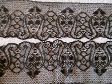 Dentelle guipure noire