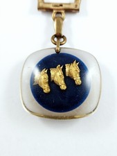 KEYRING - Bourbon - THIRD - 3 horses - coin 20 FRANCS 1905 - vintage 1960s