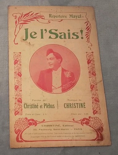 Partition musicale ancienne - musicale,
