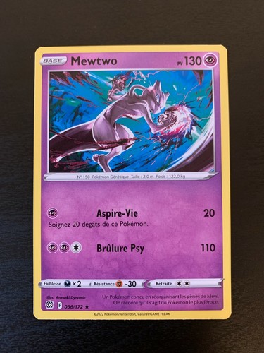Carte pokémon rare mewtwo - pokémon,