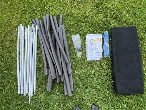 Trampoline enclosure net poles - net,