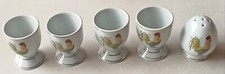 4 coquetiers + salière en