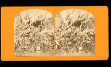 Peru, grower in a banana forest, ca.1870, stereo Peru, cultivate