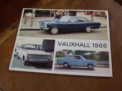 Brochure vente vauxhall - brochure, de