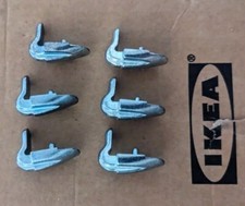 Ikea Part # 131295- set of 6 - Shelf Support Replacement Fittings
