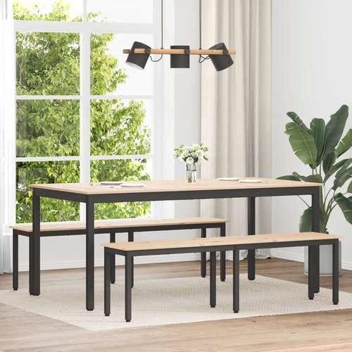 Banc bois pin massif - bois, de