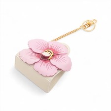 Delvaux Brillant Charm Leather White x pink