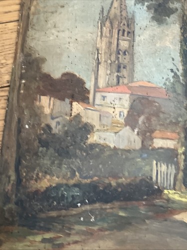 Tableau ancien huile paysage - ancien,