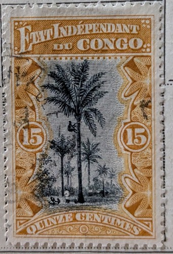 Timbre congo belge - timbre, 1894