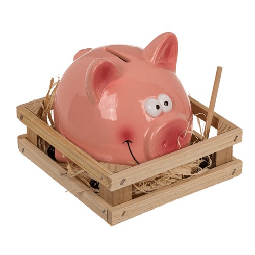 Tirelire cochon avec petit - avec, le