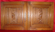 Antique Solid Oak Carved Wooden Doors