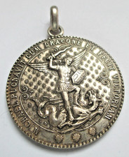 Antique Saint Michel Terracing the Dragon Medal (Mont St Michel) Jewel 1A