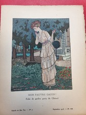 Mon pauvre gazon by Brissaud -  Gazette de Bon Ton Pochoir - 1913 Art 