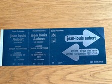 billet ticket place de concert JEAN LOUIS AUBERT