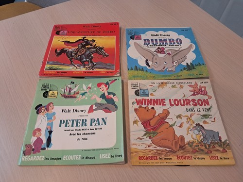 Lot disques livres disney - disques-livres,