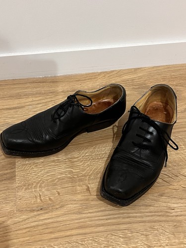 Primeboots cuir noir lacets - noir, à