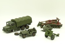 Dinky Toys Militaire 1/43 - Lot de 5 modèles pour pièces ou à restaurer