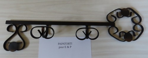 Porte manteau fer forgé - en,