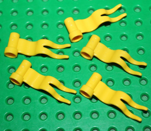 Lego castle yellow flag - flag, 4x1