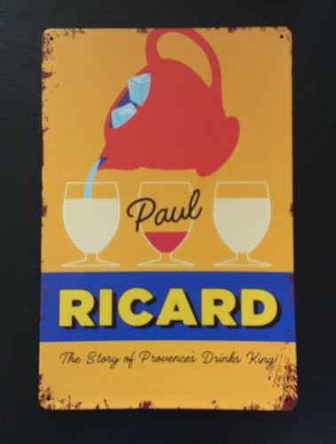 Plaque décorative ricard - plaque, en