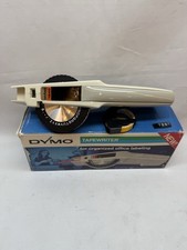 DYMO Label Maker 1540 Gray Handheld W/Gold & Some Blk Tape Uses 3/8 & 1/2" Tape