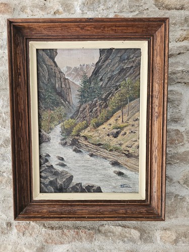 Tableau huile sur toile - tableau,