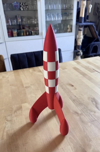 Tintin figurine statue - statue, fusée