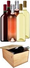 CAISSE BOIS  6 BOUTEILLES