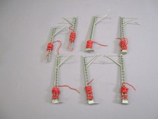 LQ1311 HO 1/87 1:87 Train Set of 7 Catenary Support Poles 95mm ht