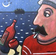 Tableau Marin  Format 30x30cm