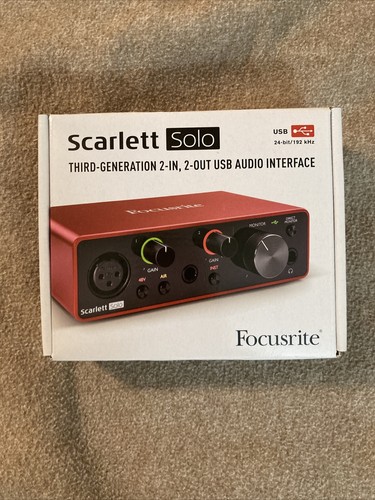 Focusrite scarlett solo - scarlett, usb
