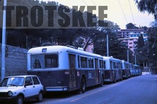 35mm Slide ITALY San Remo Obus Trolleybus 1121 1986 Original Italian