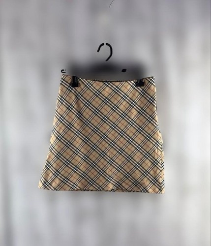 Mini jupe beige carreaux - à,