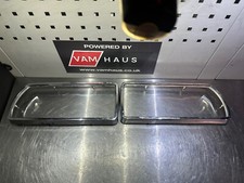 1972 Audi 100 Coupe S Rear Tail Light Surround Trims Chrome Pair Set 2