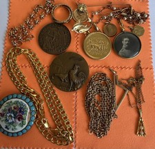 lot bijoux plaque or