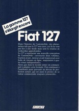 Catalogue Brochure Fiat 127