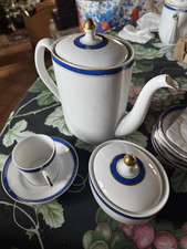 Haviland Tuscany Lazuli Service 6 Cups Porcelain Limoges.