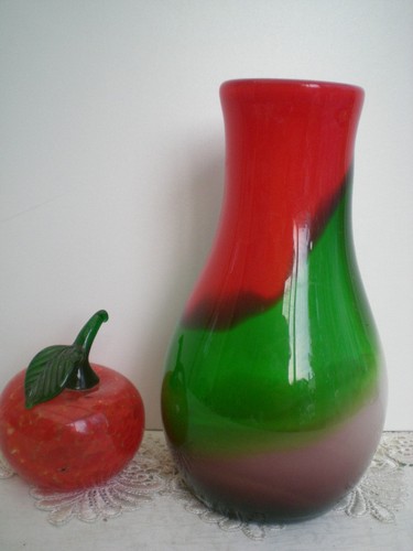 Joli vase verre couleurs - vase,