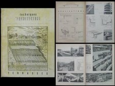 TECHNIQUES ET ARCHITECTURE n°3-4 1945 TERRASSES, PERRET, LE CORBUSIER, AALTO