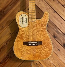 Godin Acousticaster 6 LIMITED TRANS AMBER QUILTED TOP Acoustic Electric Guitar